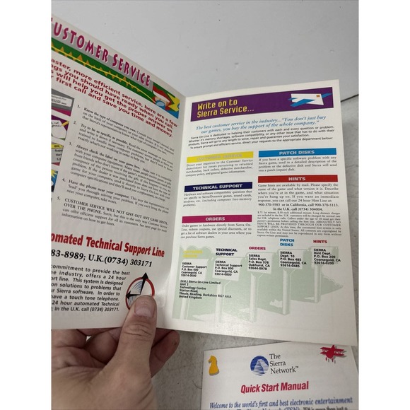 VTG Sierra Network Constant Companion DOS Computer Software 5.25" Floppy Manual - Picture 10 of 10